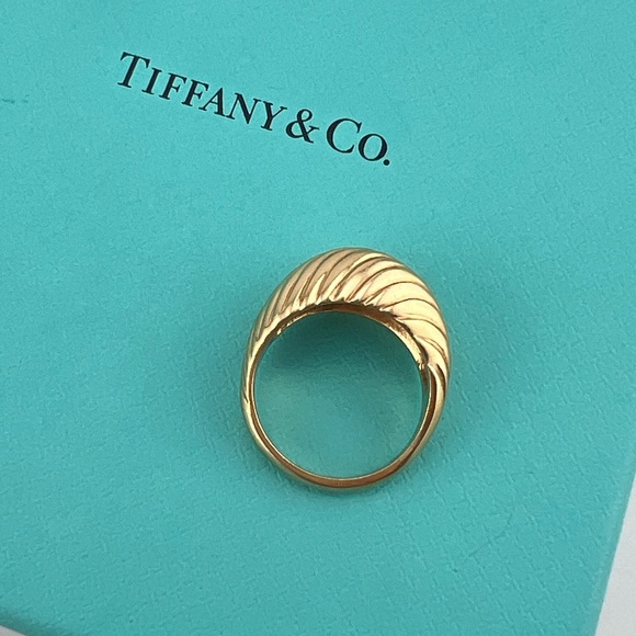 Tiffany & Co. Jewelry - Tiffany & Co. Vintage Croissant Dome Ring 14k Yellow Gold
